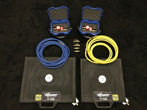Image shows the complete matjack air bag kit available from Miller Industries distributors