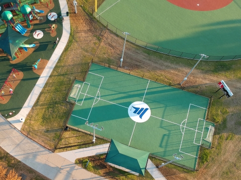 Aerial image of the Miller Industries Miracle Field