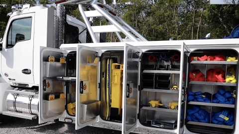 The Masterack system option for heavy-duty wreckers offered from Miller Industries.