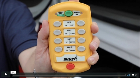Miller Industries T110 wireless remote control for wreckers.