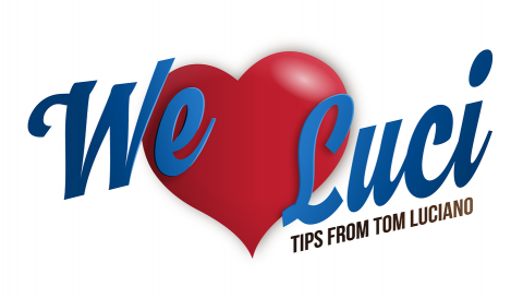 Image showing the We Love Luci tips from Tom Luciano Logo
